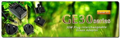 GE30: Nuovo adattatore con plug intercambiabile 30W