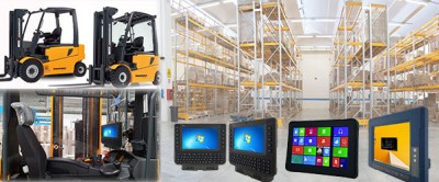 Massima efficienza in magazzino con i PC Rugged e Tablet PC per carrelli elevatori e macchinari di movimento