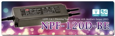 Nuovi Driver LED serie NPF-120D-BE Meanwell