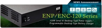 ENP/ENC-120 Meanwell: Adattatori Caricabatterie Level VI a 120W