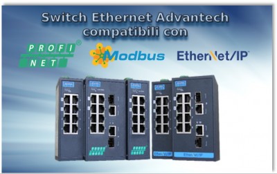 Switch Ethernet Advantech per il settore industria 4.0