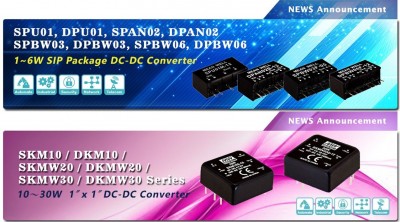 Nuove serie DC/DC Converter 1- 30W per applicazioni IoT