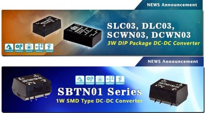 Nuove serie DC/DC Converter 1- 3W per applicazioni IoT