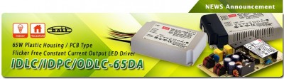 Nuovi Driver LED serie IDLC/IDPC-65 e ODLC-65 DALI