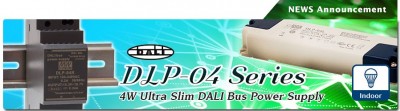 Nuovi Driver LED DALI BUS Ultra Slim DLP-04 Meanwell