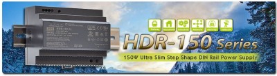 Serie HDR-150 Ultra Slim Step Shape DIN Rail