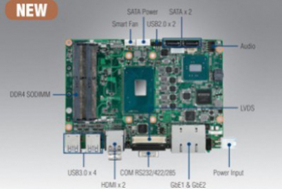 Compact industrial motherboard ideal for industrial and IIoT applications