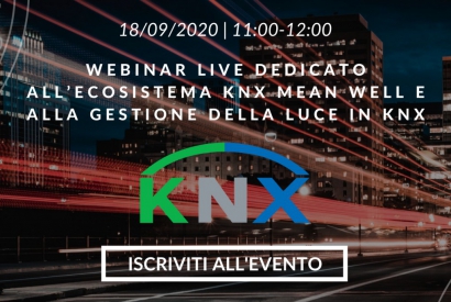 Webinar dedicated to the KNX Mean Well ecosystem and light management with KNX