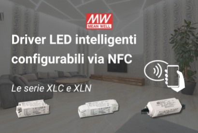 Driver LED compatti con tecnologia NFC integrata di nuova generazione